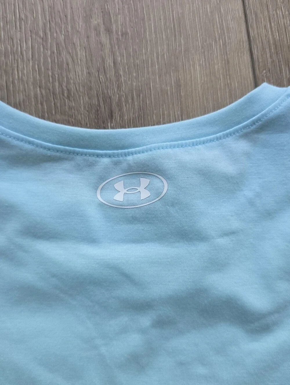 Under Armour Girls 2 Piece Outfit Set Blue Logo T-Shirt Printed Short 2t 5 6